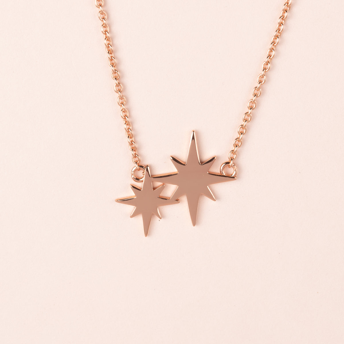 ミュージシャン Star Necklace Gold 14k Solid Gold Star Necklace: Celestial Mirror Chain, 18
